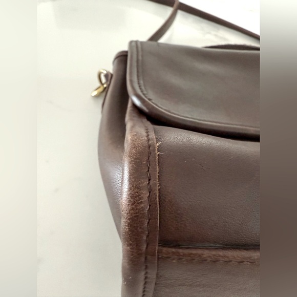 Coach vintage shoulder bag in mahogany 9870 - Picture 10 of 14